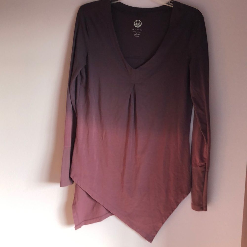 Te Verde ombré long sleeve tee shirt